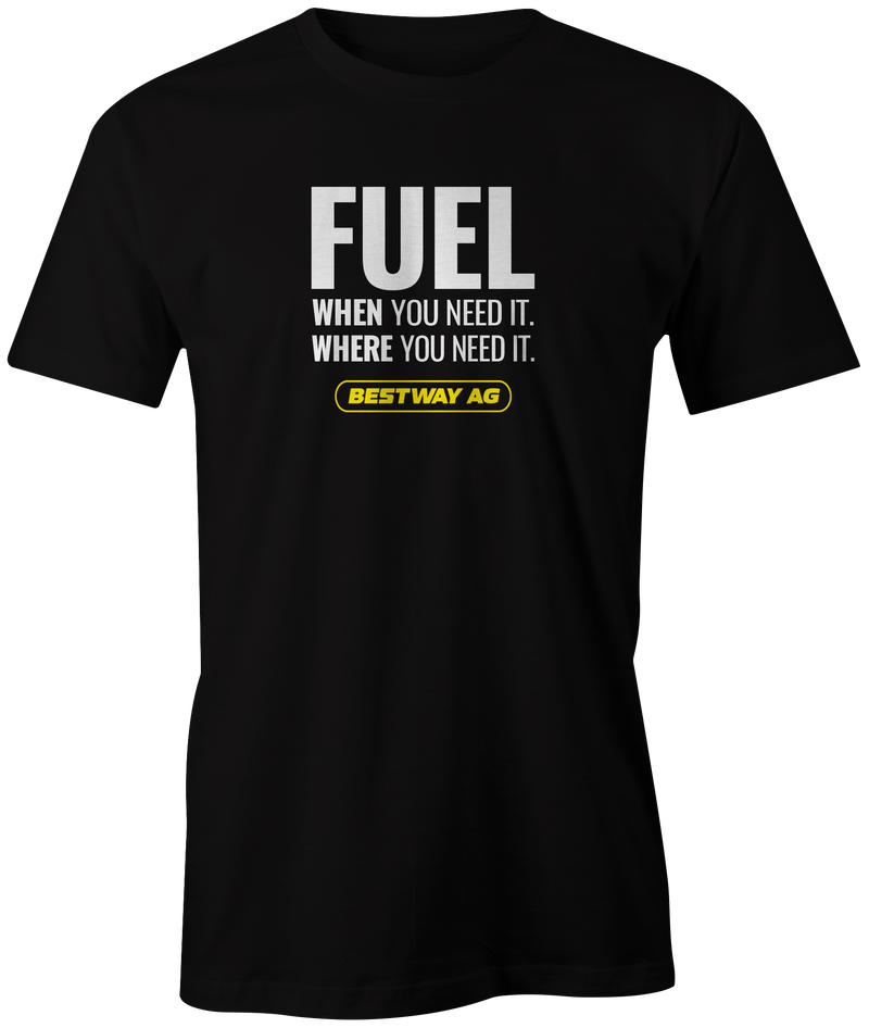 Fuel When You Need It, Where You Need It Tee | Black